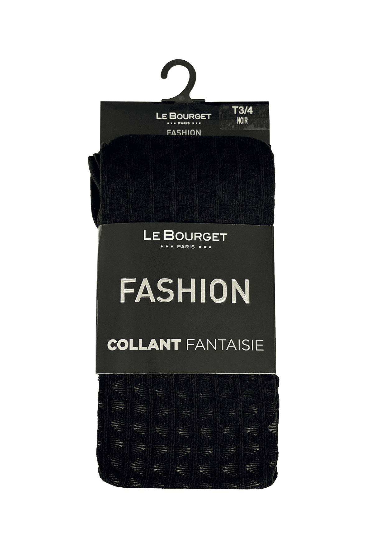 Collant Motif Graphique Vagues 40D Fashion Hortense - Noir