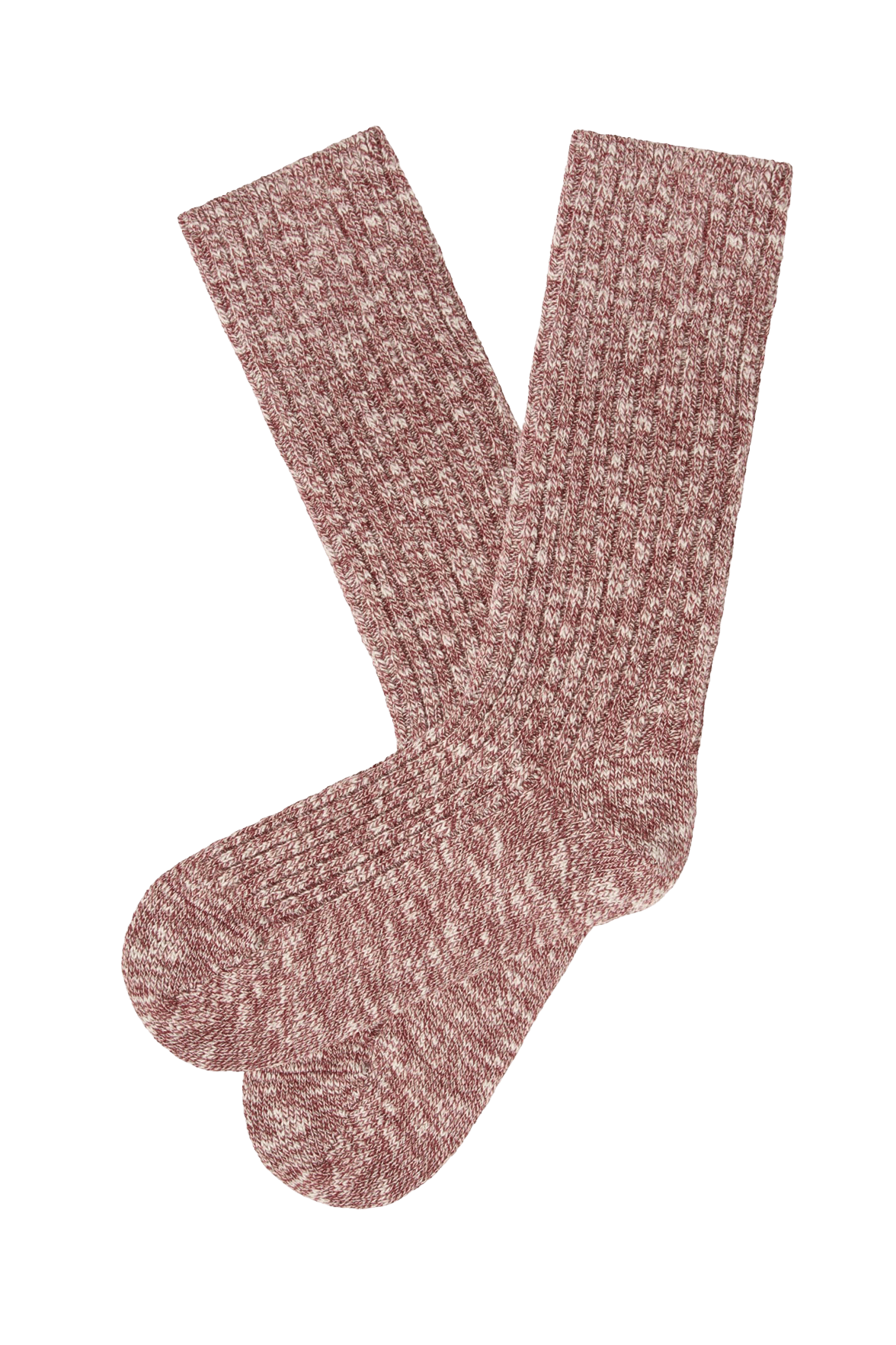 Chaussettes Hautes en Coton - Rouge Pourpre