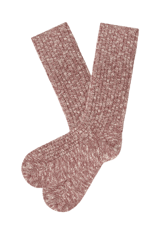 Chaussettes Hautes en Coton - Rouge Pourpre