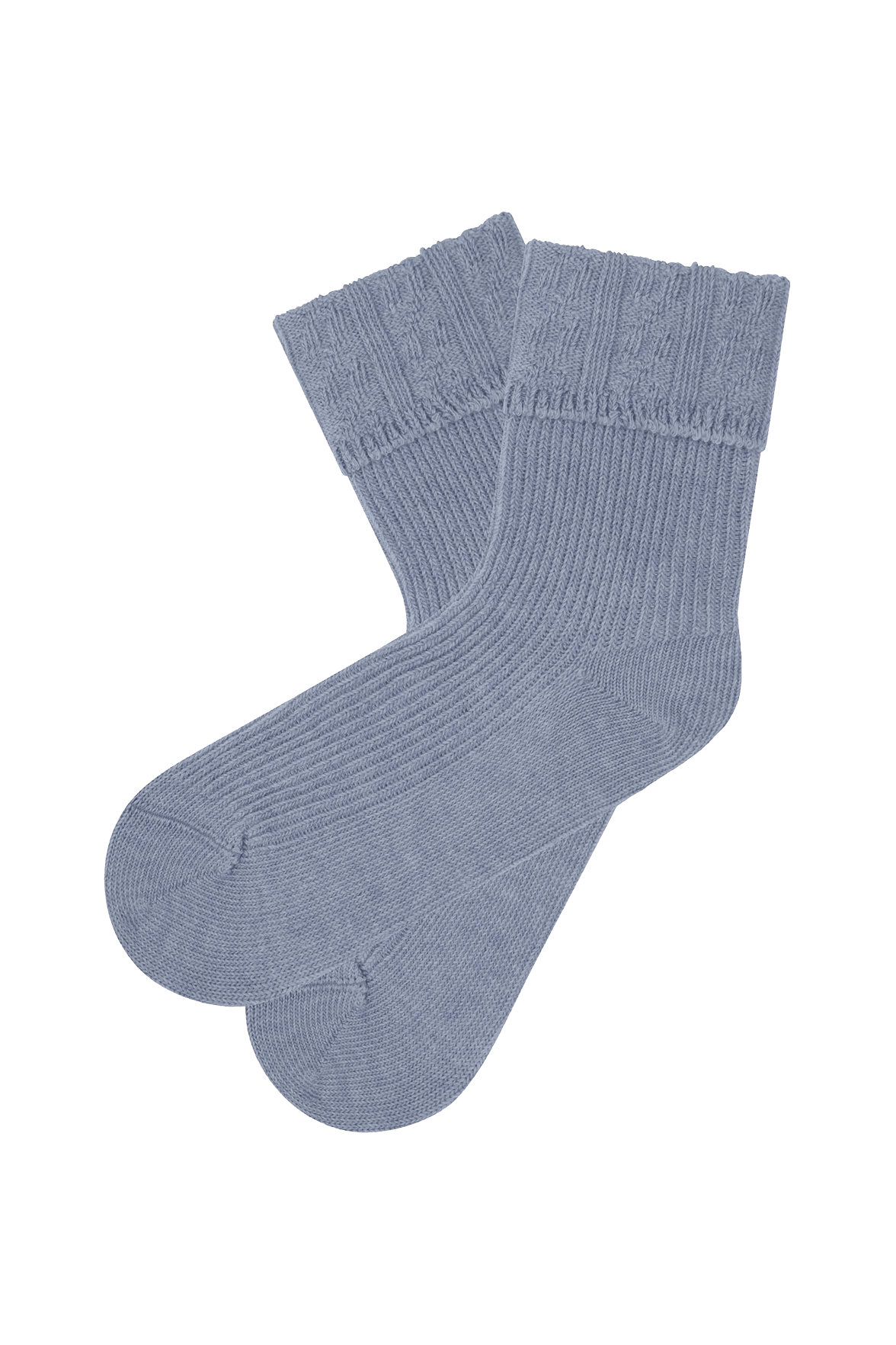 socquettes en coton bio avec Revers Fantaisie - Jean