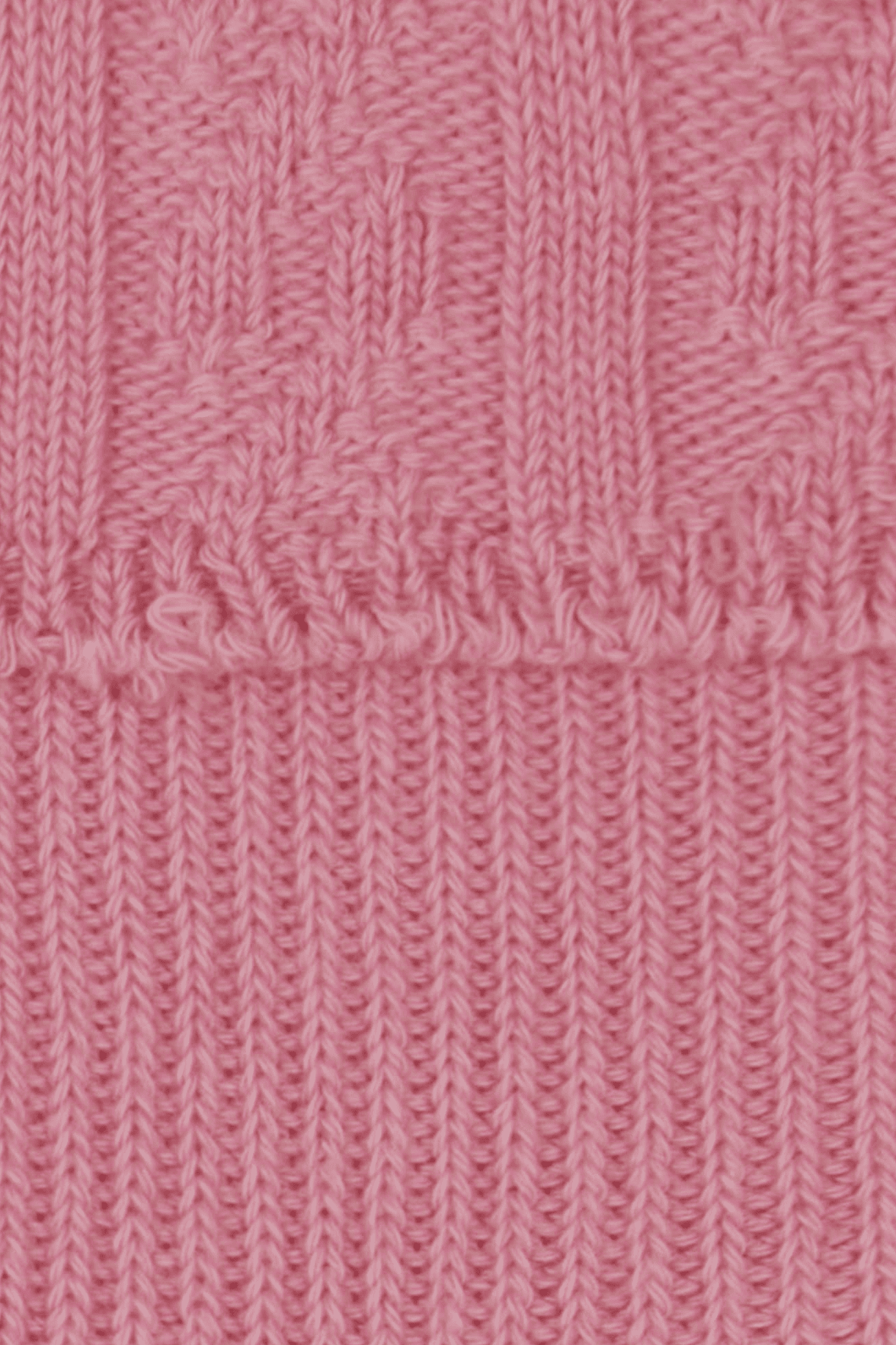 socquettes en coton bio avec Revers Fantaisie - Rose