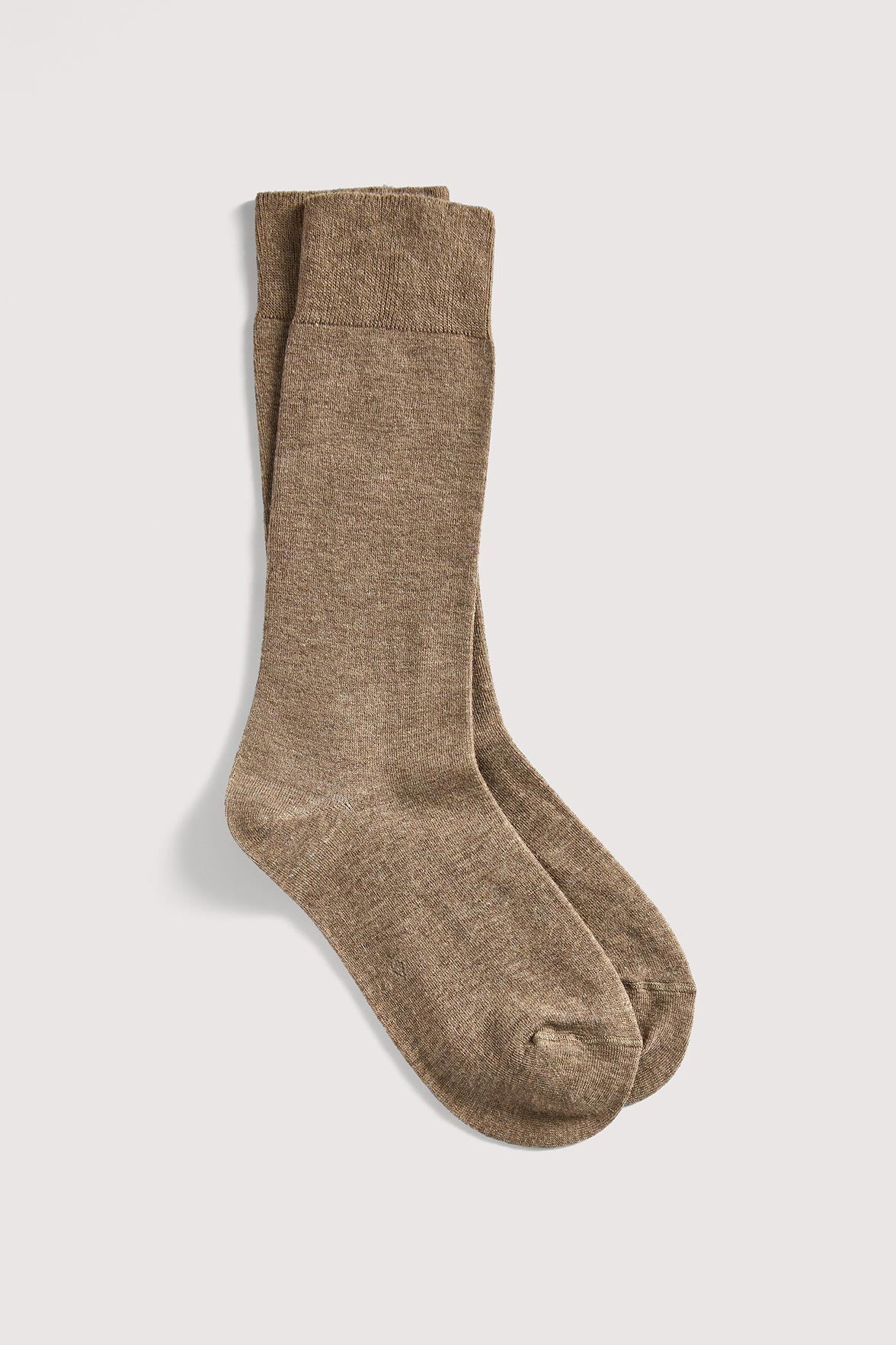 Chaussettes Unies Hautes Modal et Cachemire - Camel