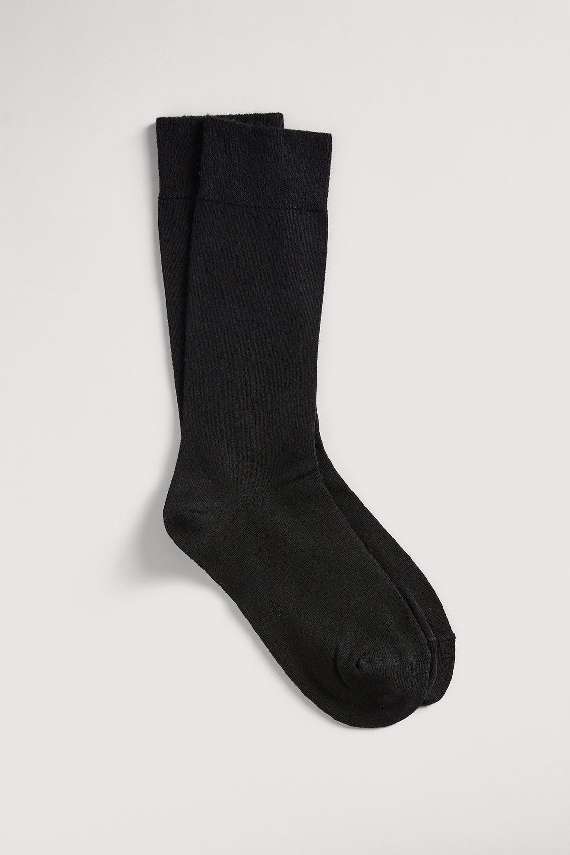Chaussettes Unies Hautes Modal et Cachemire - Noir