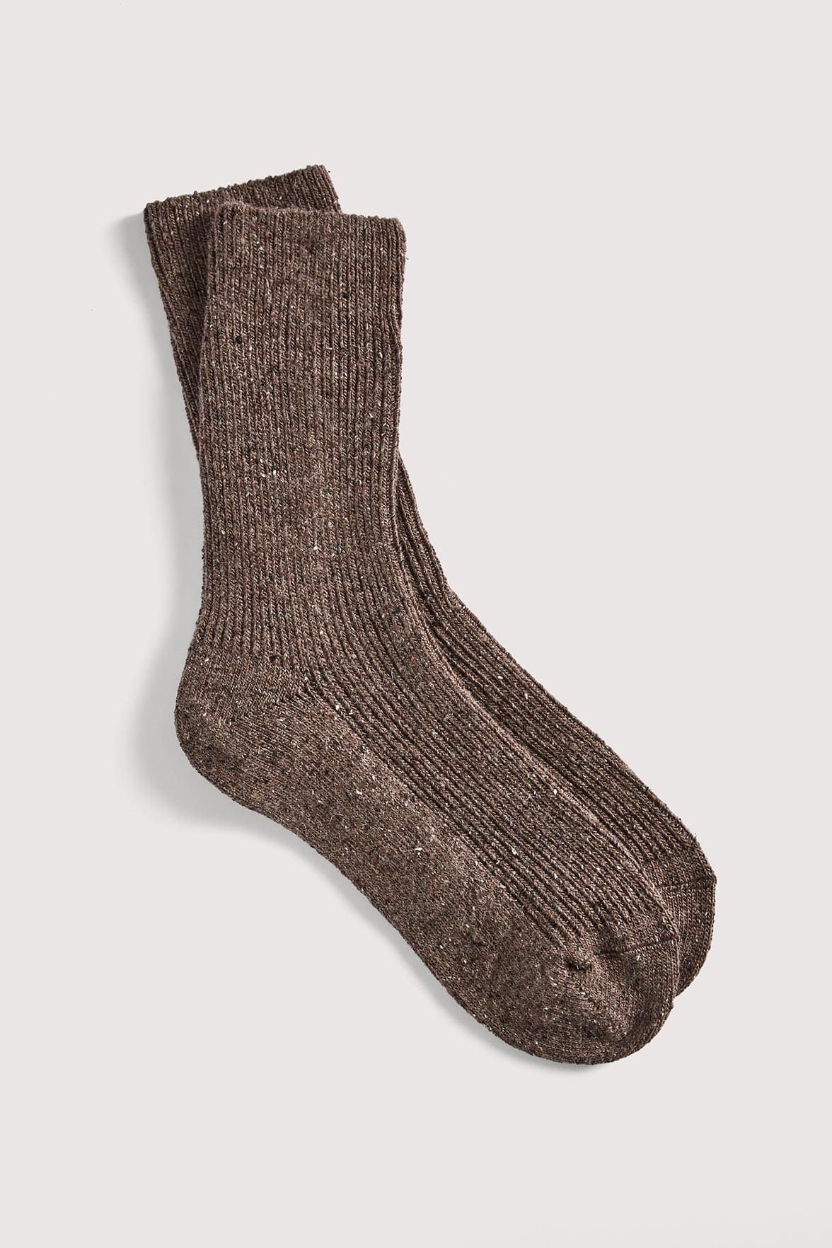 Chaussettes Fantaisies Motif Chiné - Châtaigne Chiné