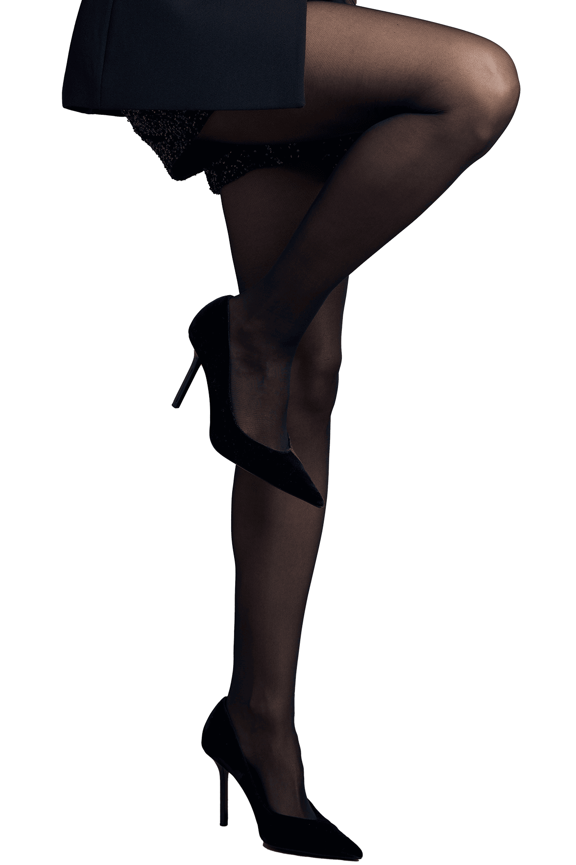 Collant Opaque Mat Galbant & Affinant 45D - Noir