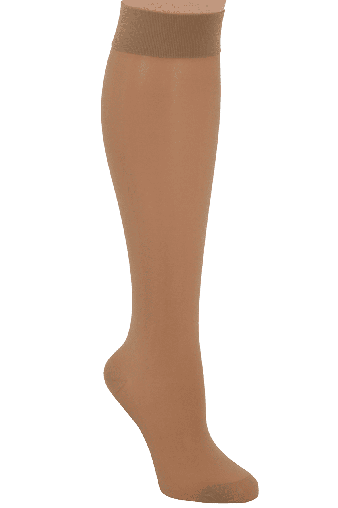 Mi-Bas Transparent Satiné Perfect Chic 20D - Bronzé