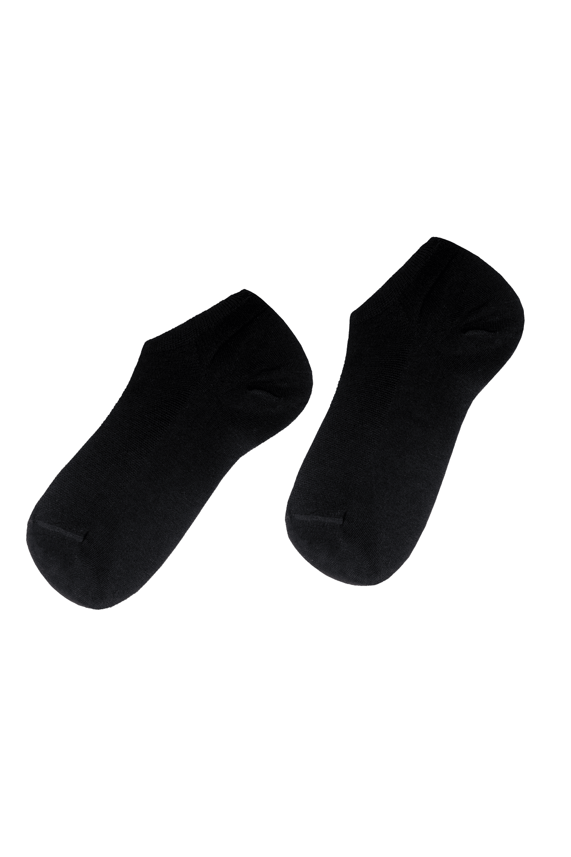 Socquettes Ultra Courtes Fil d'Ecosse - Noir