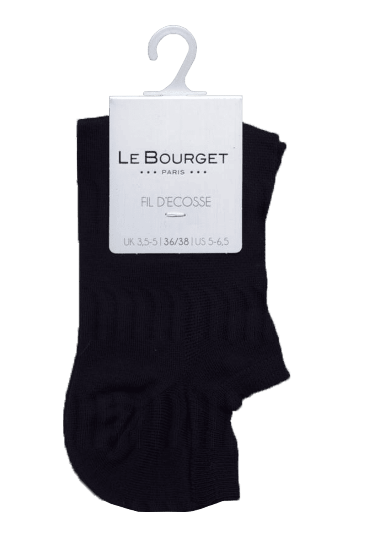 Socquettes Ultra Courtes Fil d'Ecosse - Noir