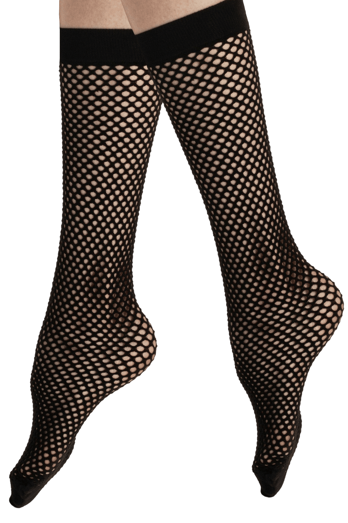 Mi-Bas Résille Coton Belma Noir – Le Bourget Paris