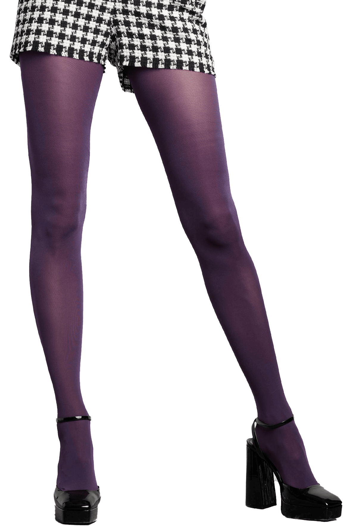 Collant Opaque Satiné 50D All Colors - Prune