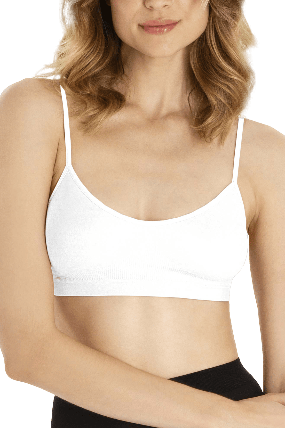 Brassière Bretelles Fines Pure Skin - Blanc