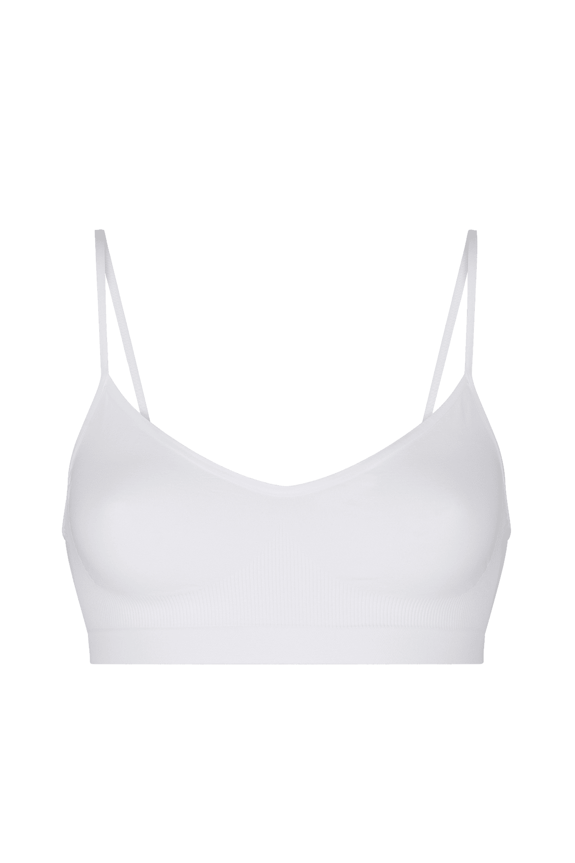 Brassière Bretelles Fines Pure Skin - Blanc