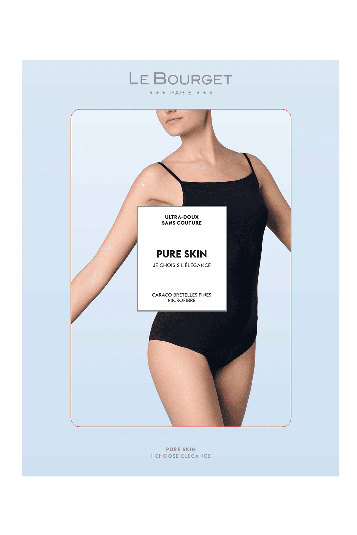 Caraco Bretelles Fines Pure Skin - Marine
