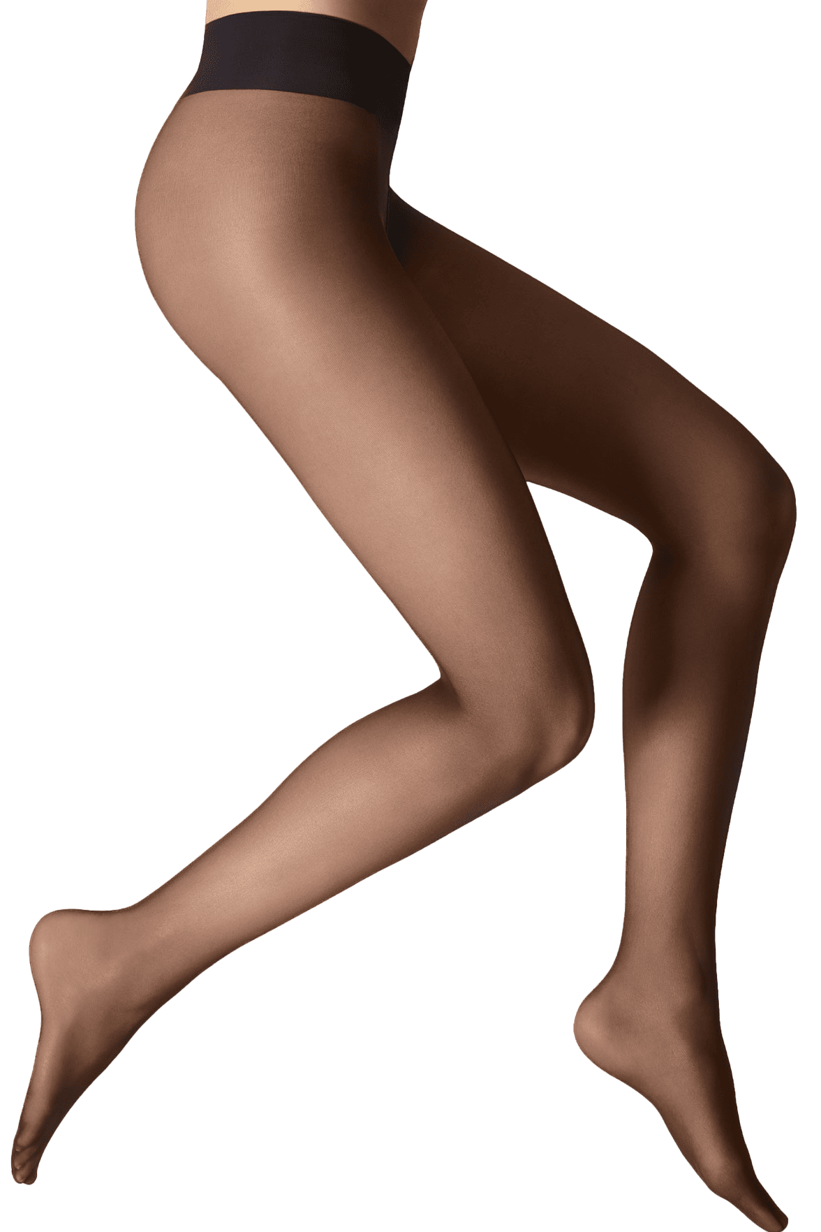 Collant Transparent Satiné Ultra Confort 20D - Noir