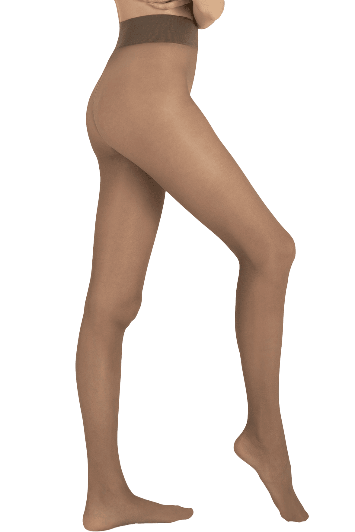 Collant Transparent Satiné Ultra Confort 20D - Noisette