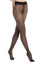 Collant Semi-Opaque Satiné Ultra Résistant 30D - Noir