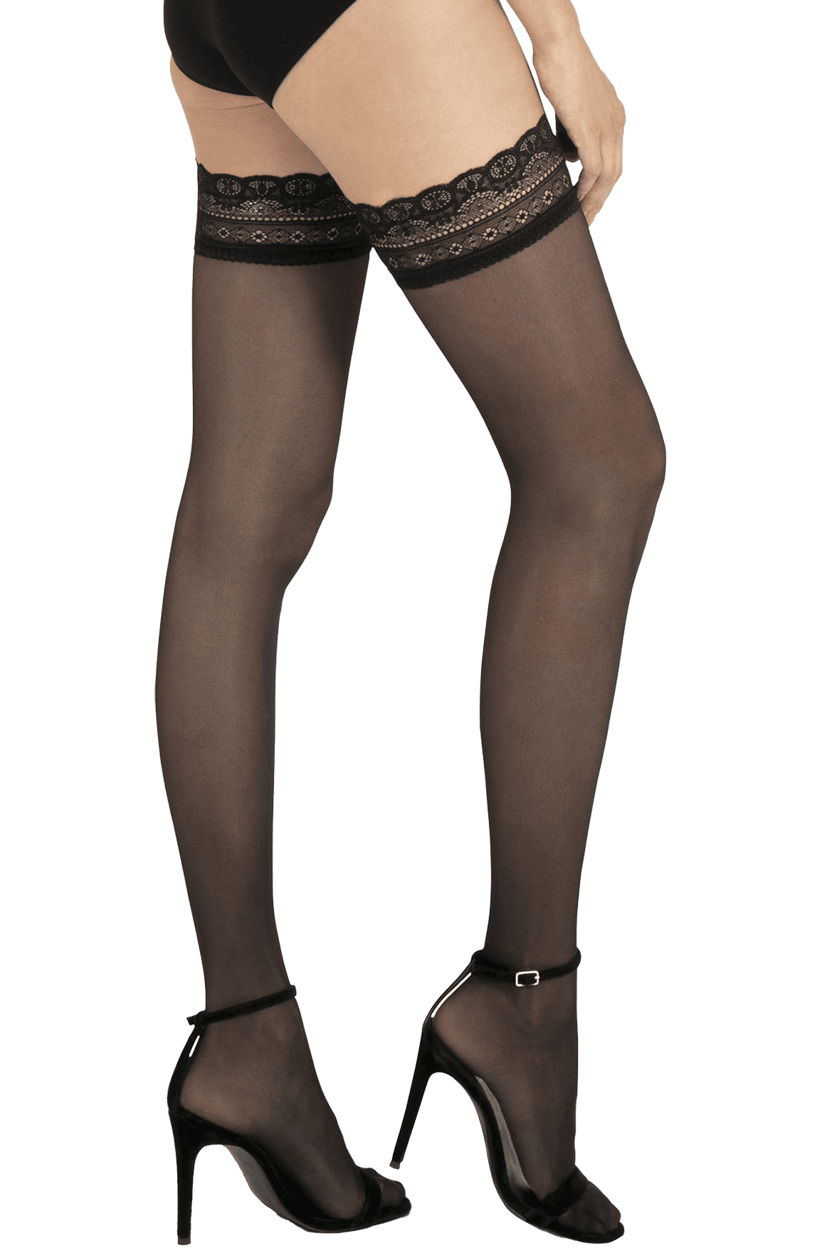 Bas-Top Semi-Opaque Mat 30D - Noir