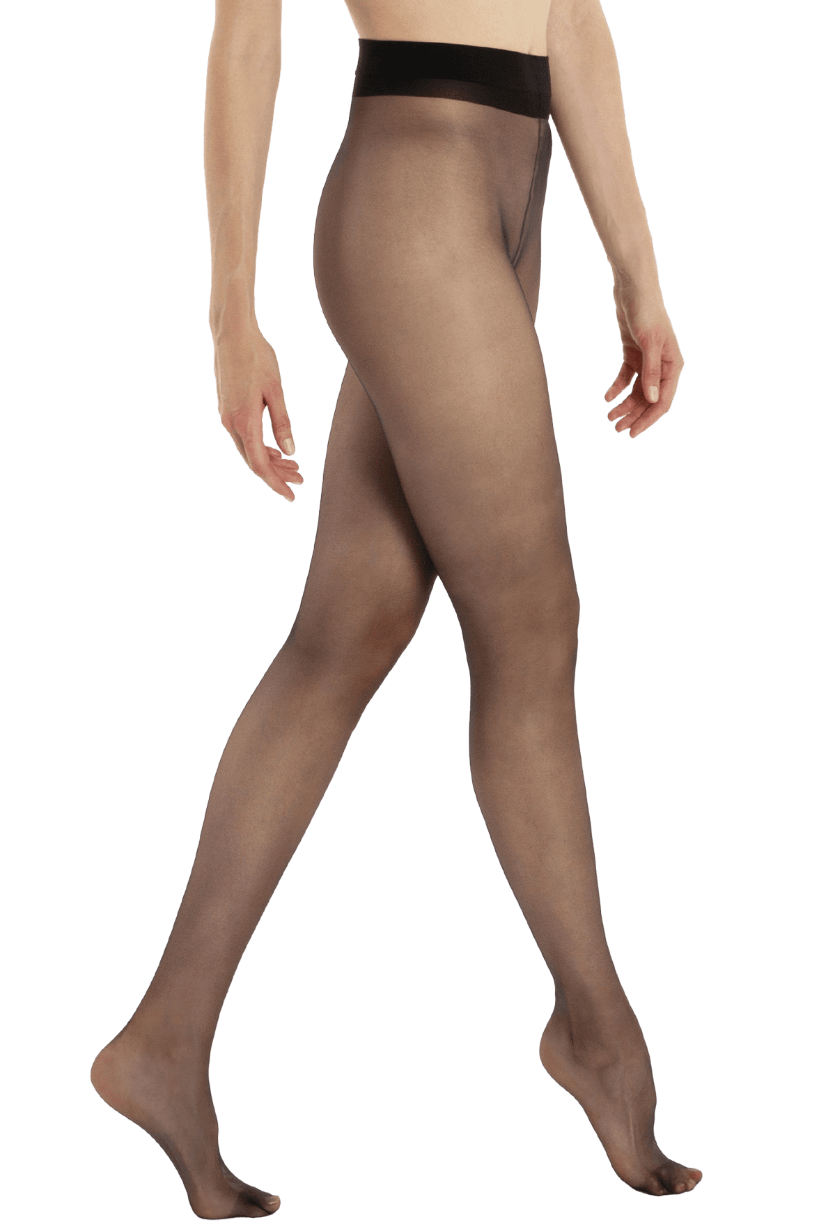 Collant Transparent Mat Microfibre 15D - Noir