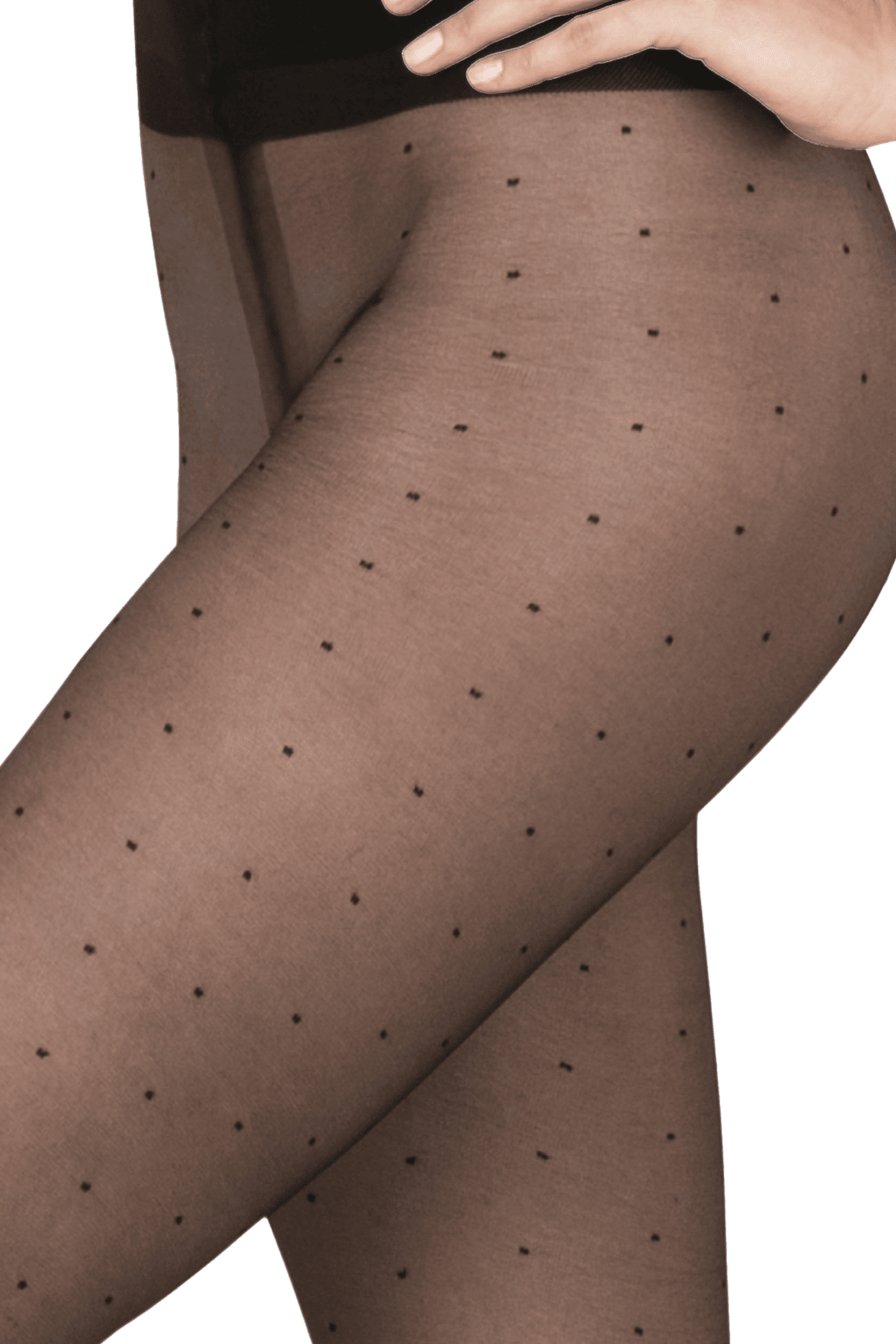 Collant Plumetis 20D Création  - Noir