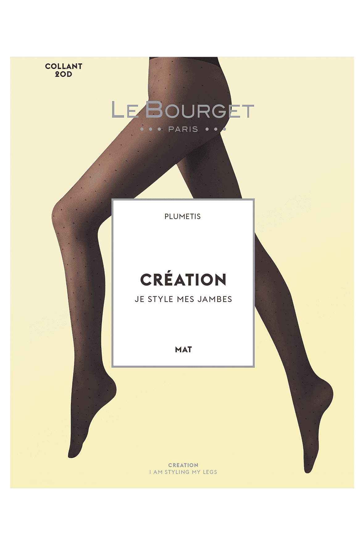 Collant Plumetis 20D Création  - Noir