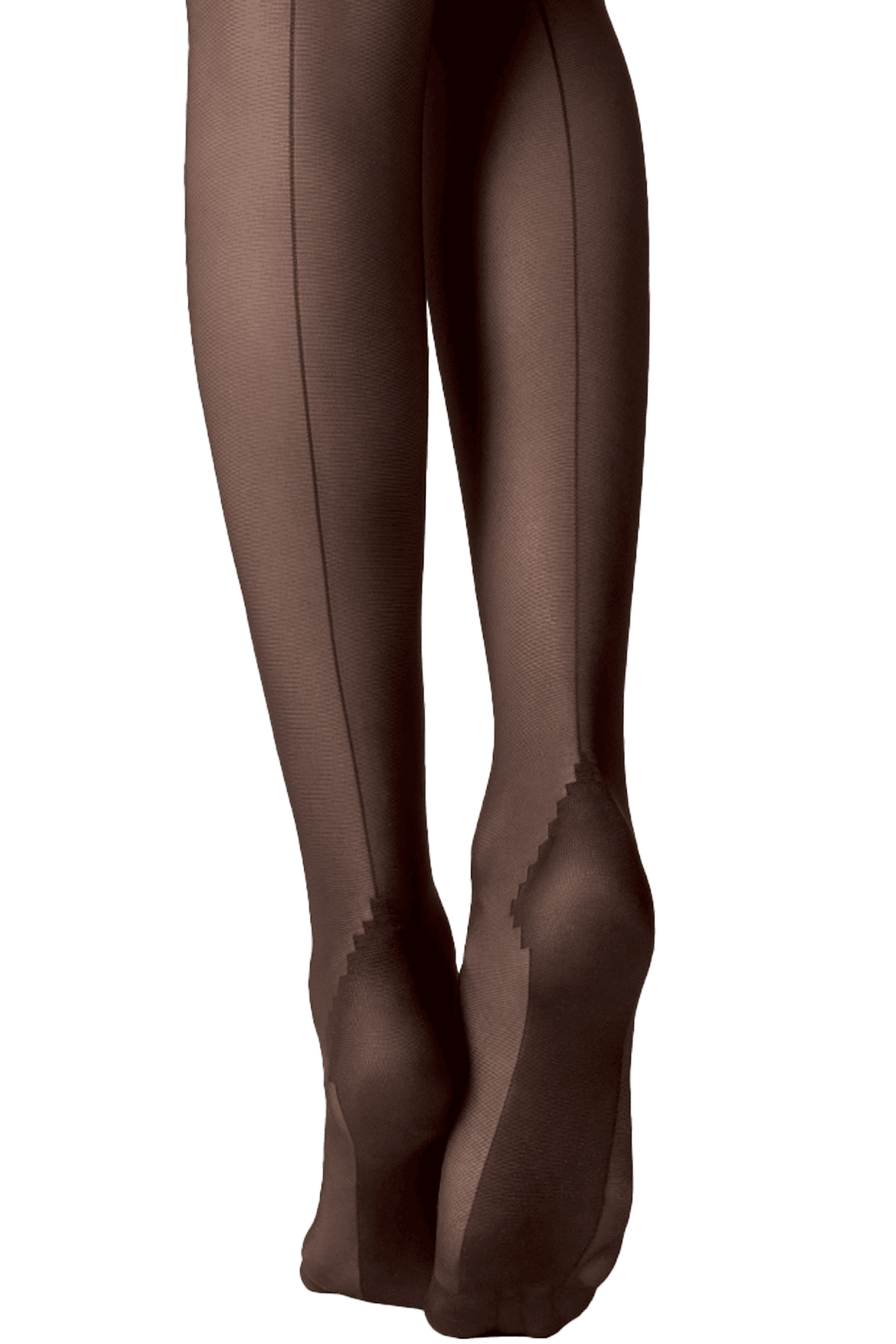 Bas-Top Satiné Couture Arrière 20D Création - Noir