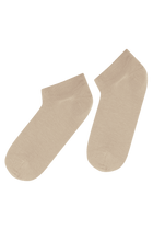 Socquettes Ultra-Courtes en Coton Bio - Sable