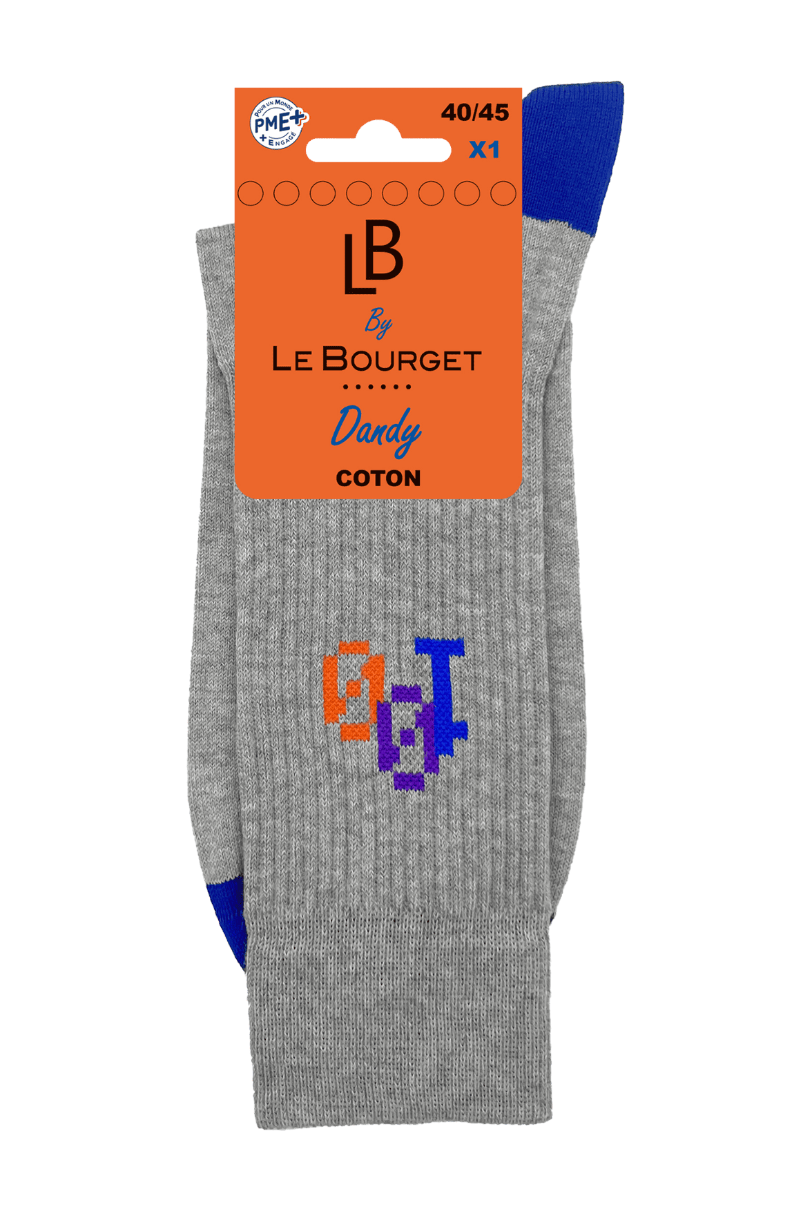 Chaussettes Fantaisies Homme Spéciale 100 Ans Le Bourget - Gris Chiné