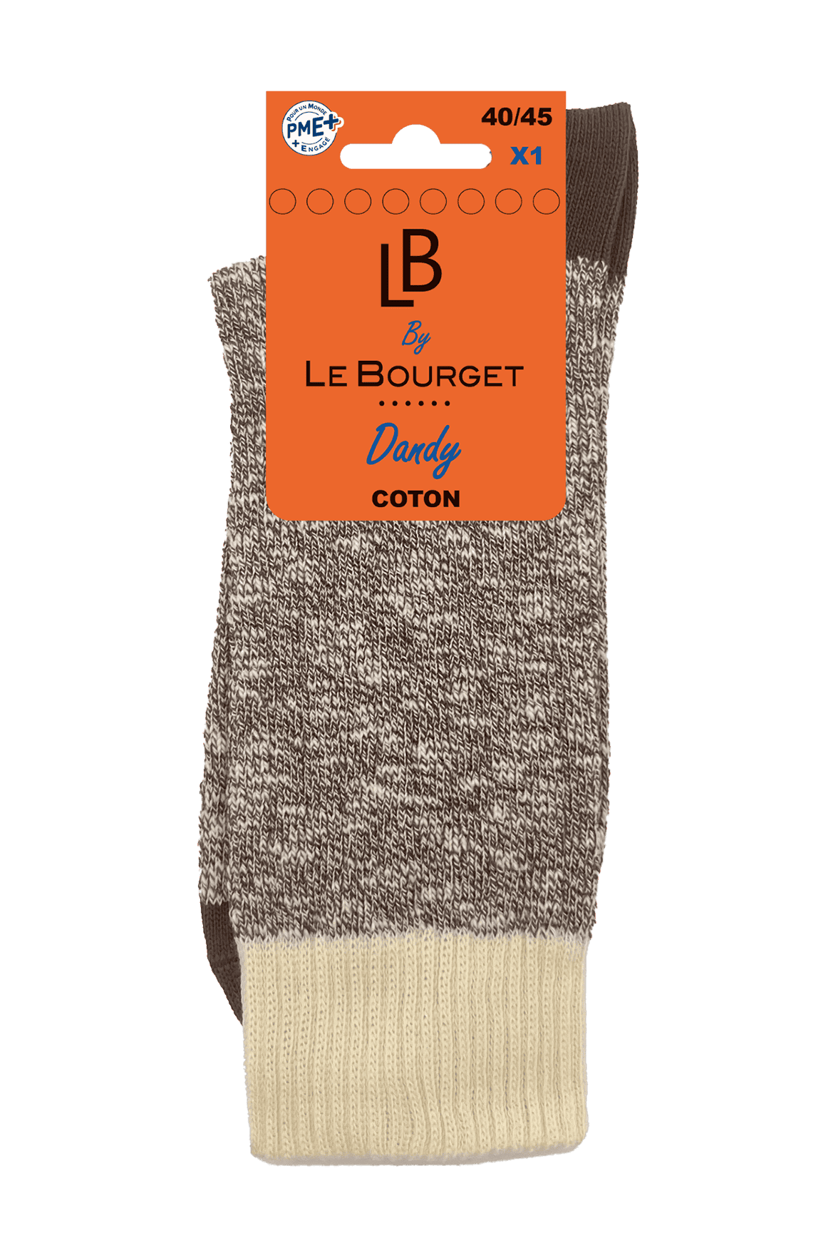 Chaussettes Fantaisies Esprit Chiné - Marron Chiné
