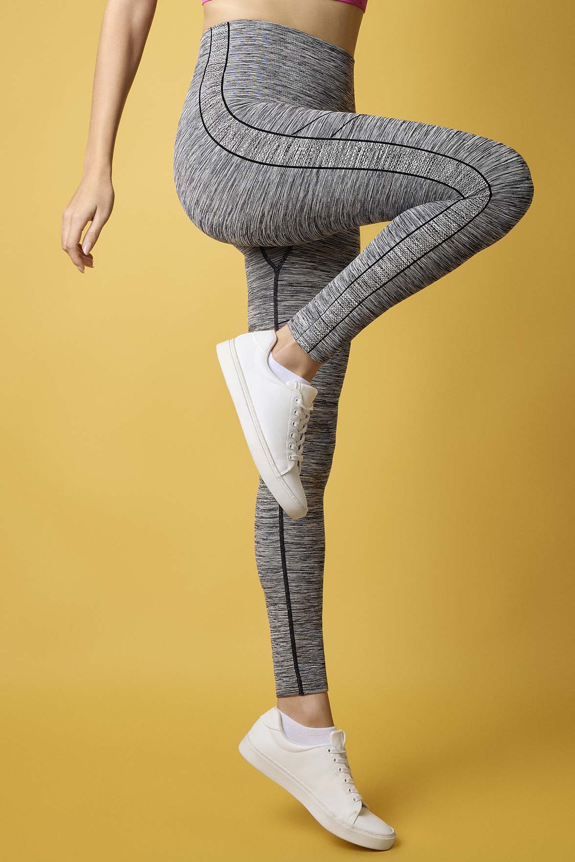 Leggings Taille Haute Sport - Gris