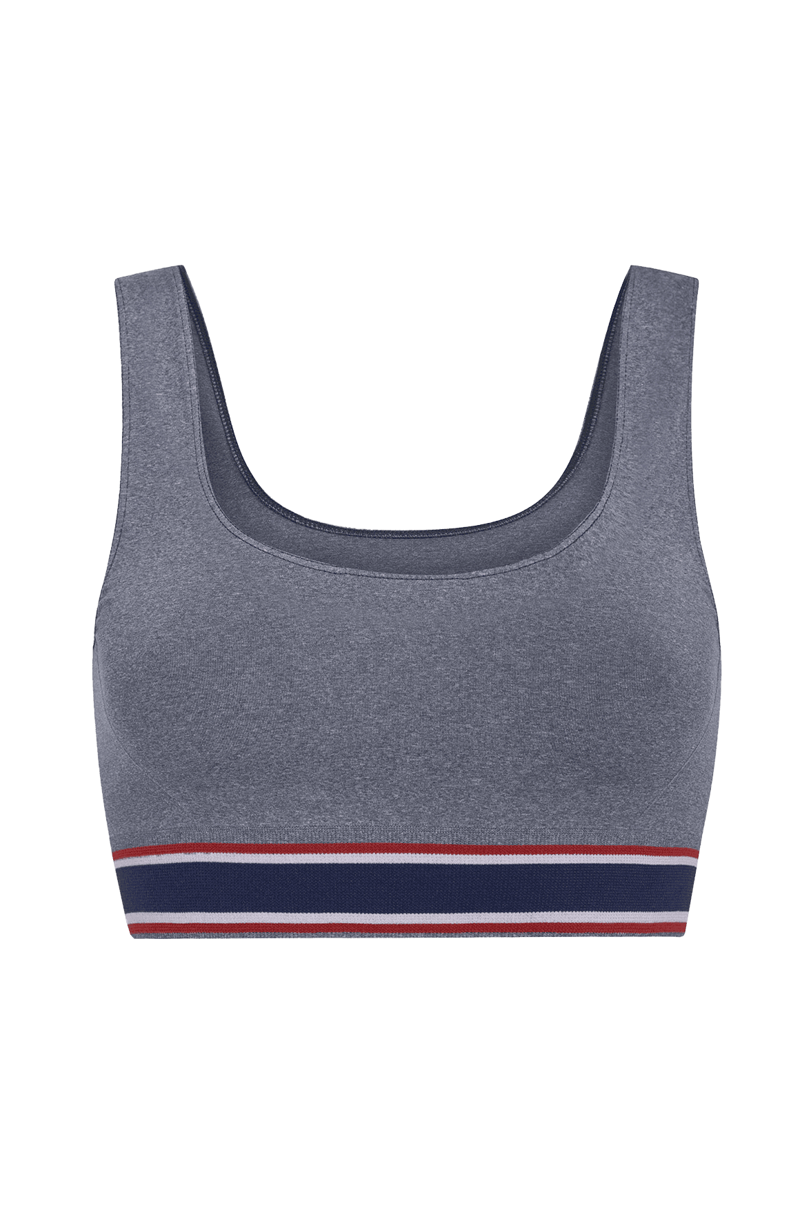 Brassière Bretelles Larges au Look Sportif Esprit Sportswear - Bleu Chiné