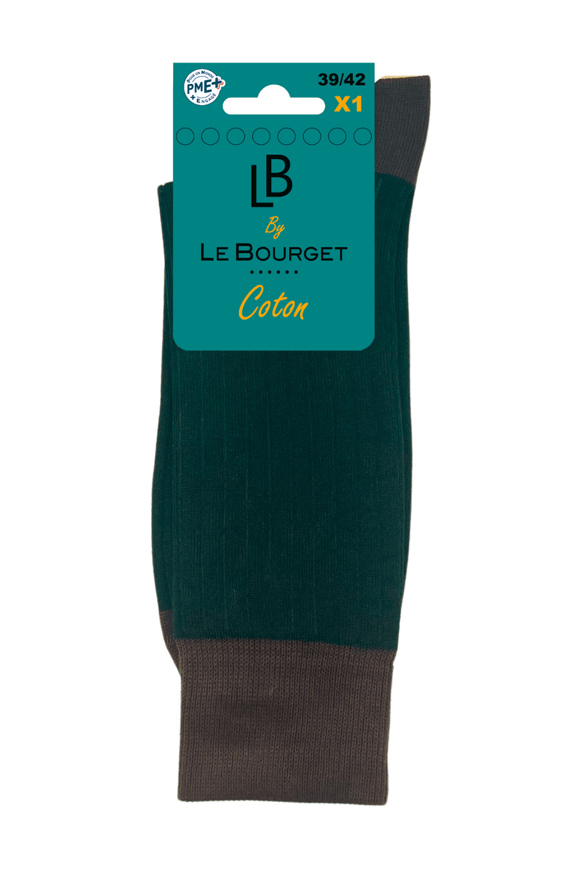 Chaussettes Homme Larges Côtes en Coton - Military