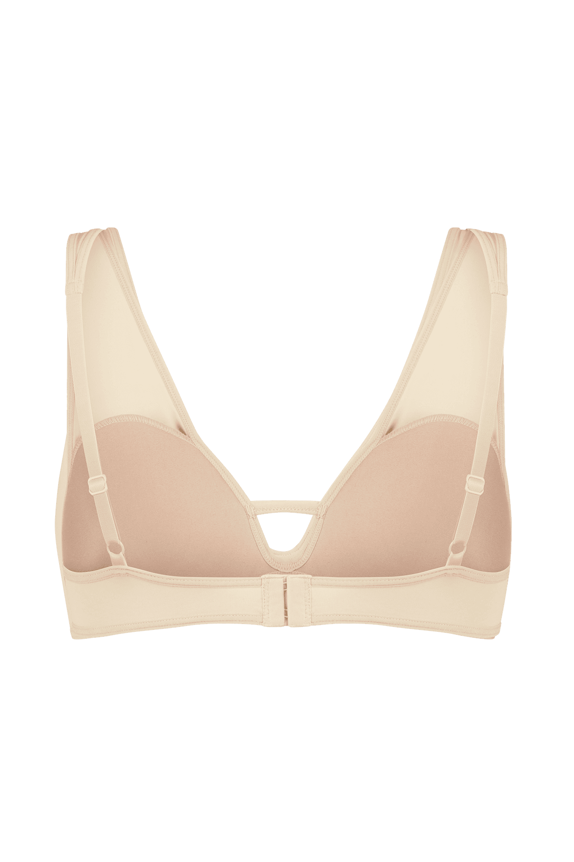 Brassière Bretelles Fines avec Agrafes au Dos et Coques fines intégrées - Peau