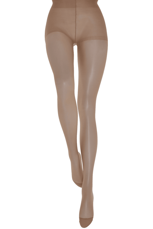 Collant Transparent Satiné Voilance Éclat 20D Made in France - Panama