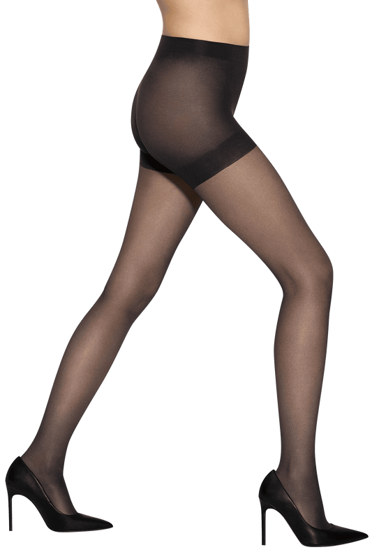 Collant Semi-Opaque Affinant 30D Profil Perfect - Noir