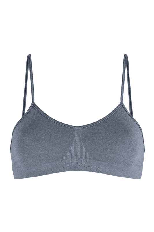 Brassière Bretelles Fines Oh Mademoiselle - Bleu Chiné