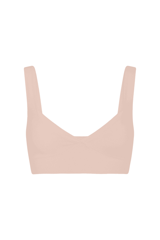 Brassière Bretelles Larges avec Maintien et Confort - Beige Rosé