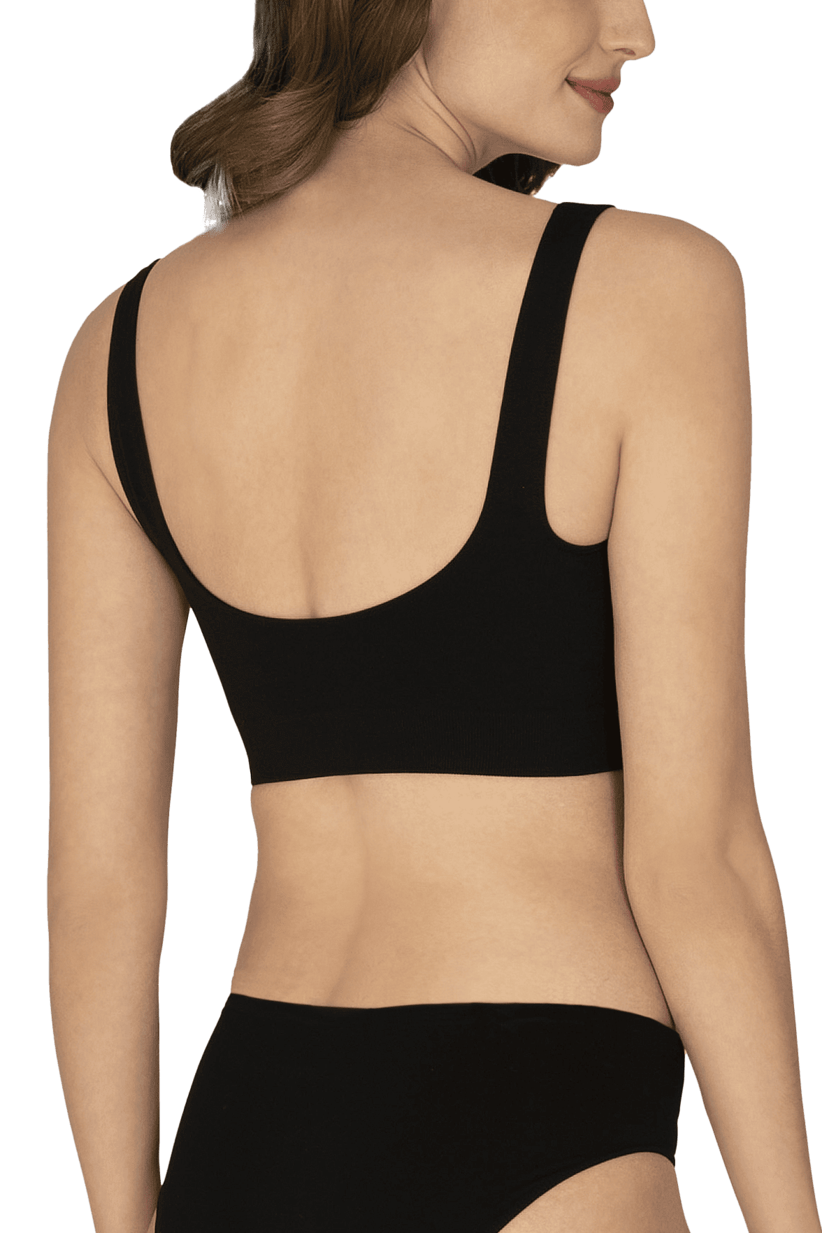 Brassière Bretelles Larges avec Maintien et Confort - Noir