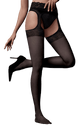 Collants En Résille Fishnet – Lot De 2 Paires, Ouvert, Taille Haute, Transparent - 12