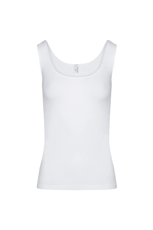 Caraco Bretelles Larges avec bandeau intégré - Blanc