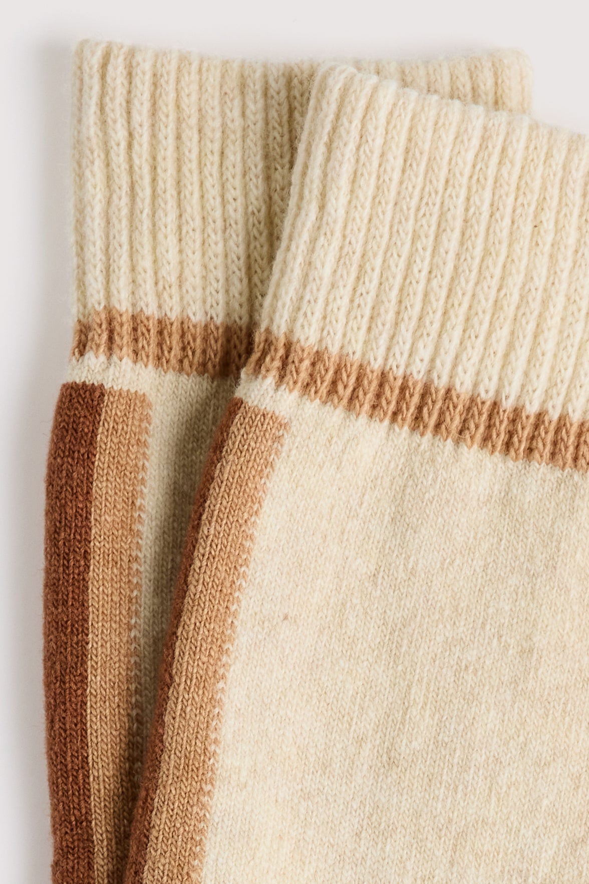 Chaussettes Fantaisie Motif Géométrique - Meringue