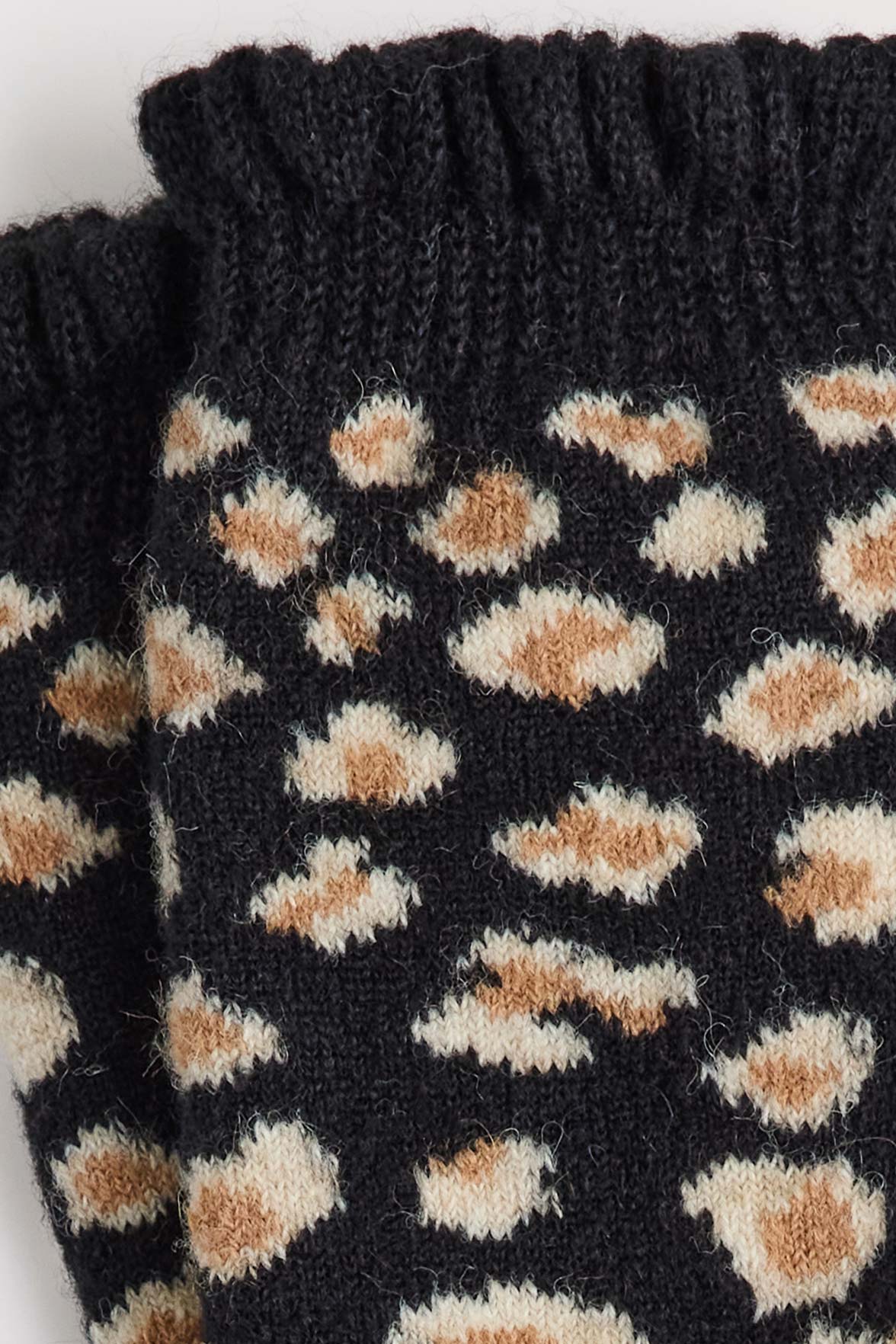 Chaussettes Fantaisie Motif Animalier - Noir