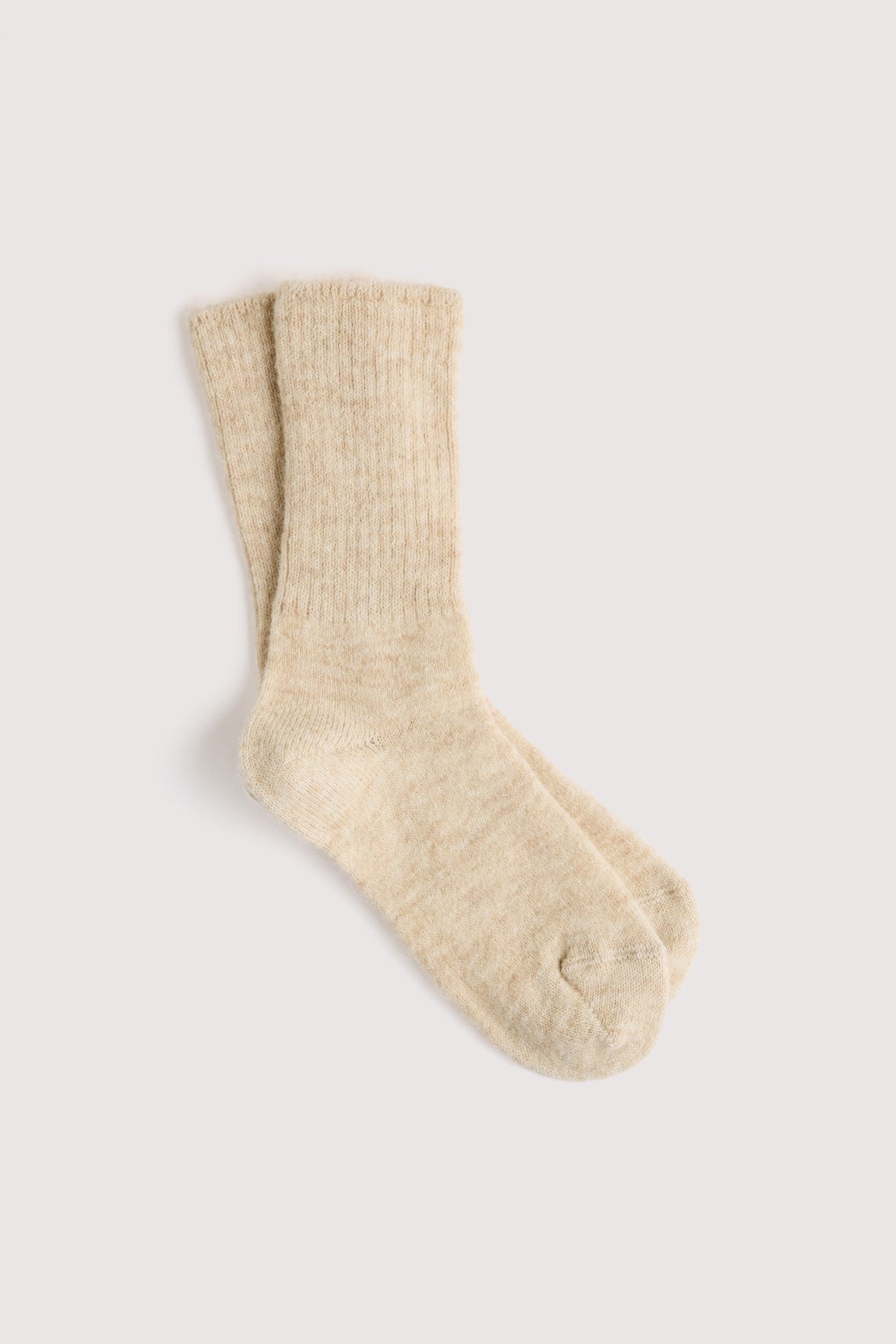 Chaussettes Fantaisie Côtelée - Beige