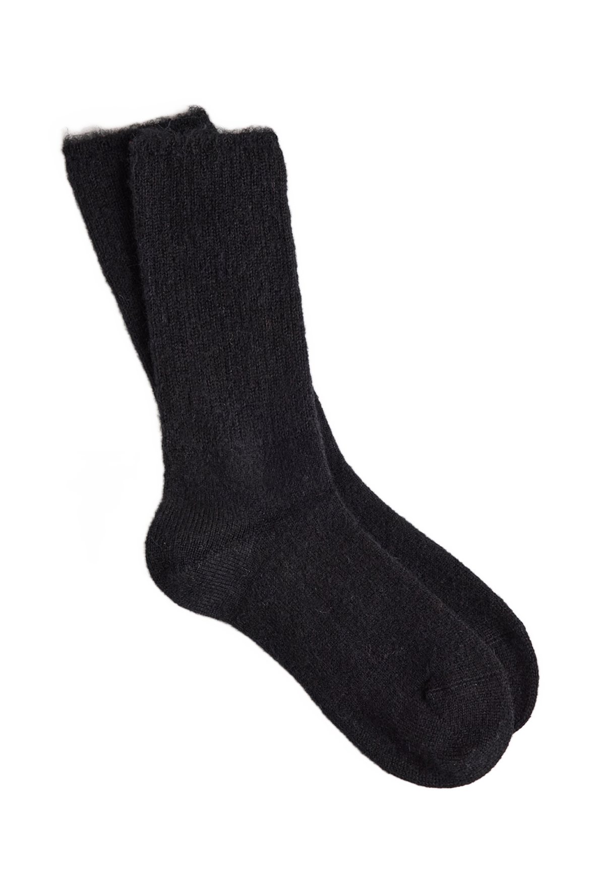 Chaussettes Fantaisie Côtelée - Noir