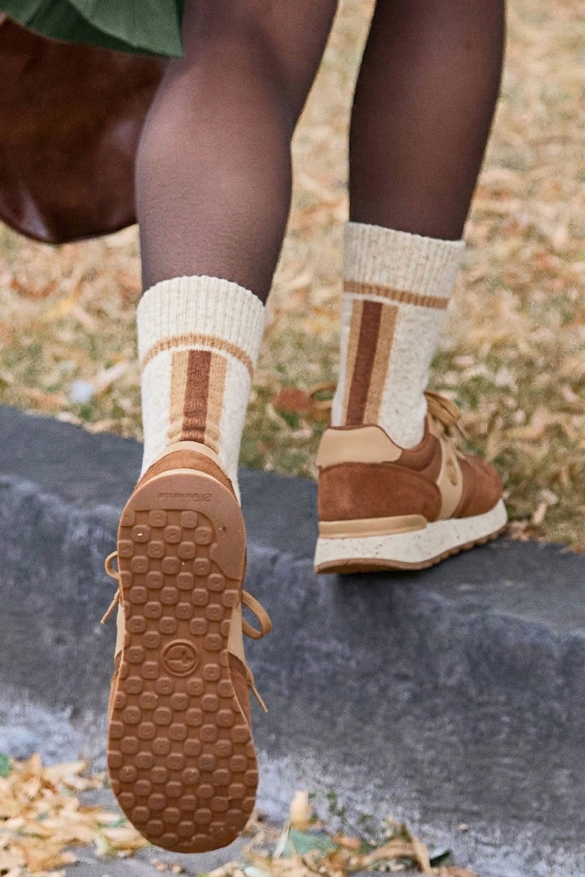 Chaussettes Fantaisie Motif Géométrique - Meringue