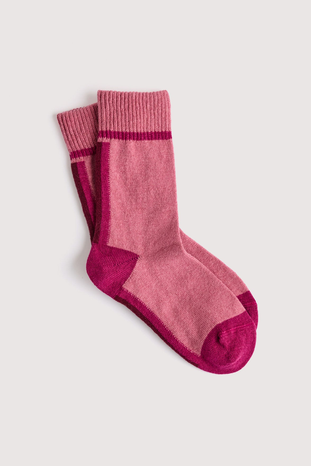 Chaussettes Fantaisie Motif Géométrique - Rose