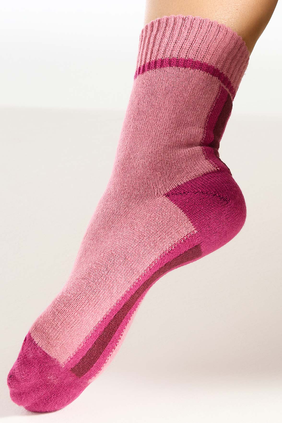Chaussettes Fantaisie Motif Géométrique - Rose