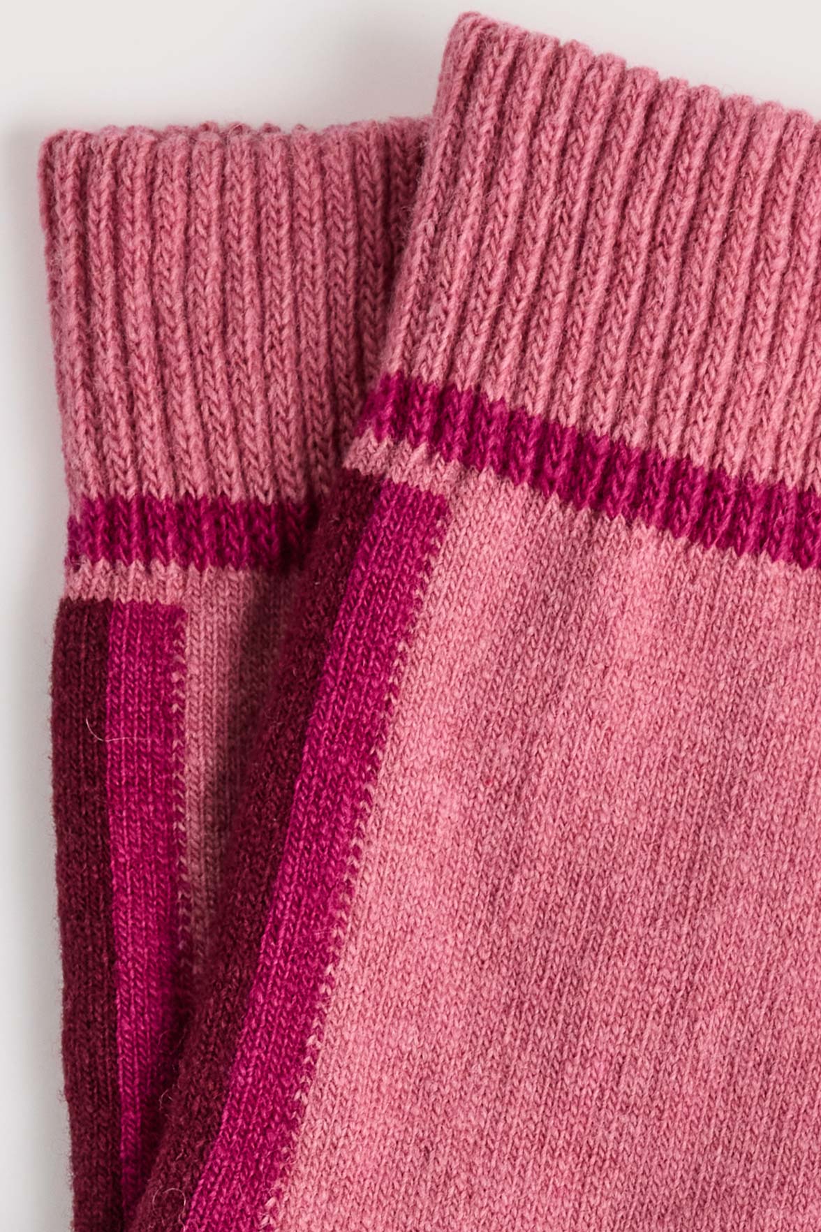 Chaussettes Fantaisie Motif Géométrique - Rose