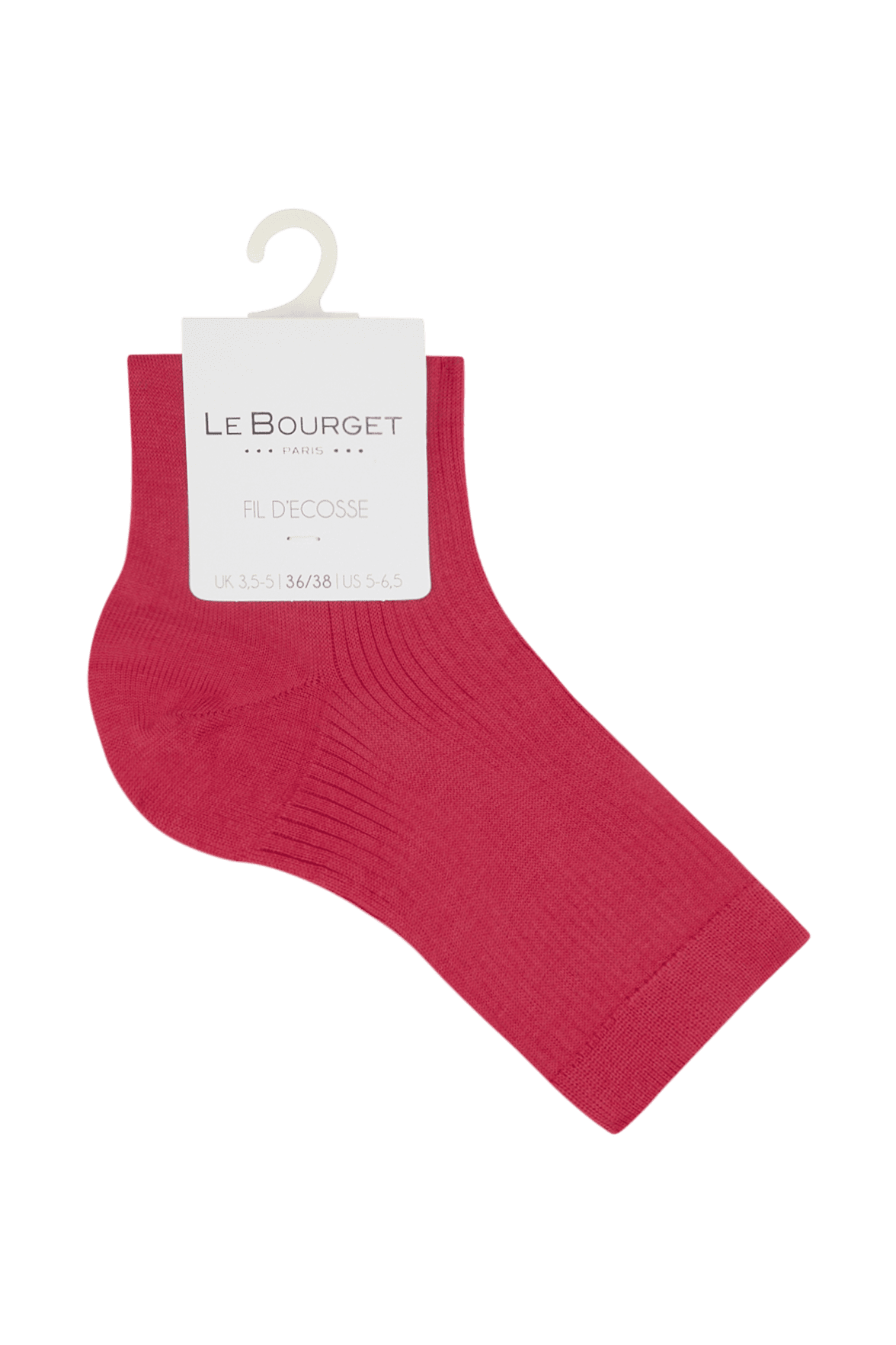 Socquettes Fines Côtes Fil d'Écosse - Magenta