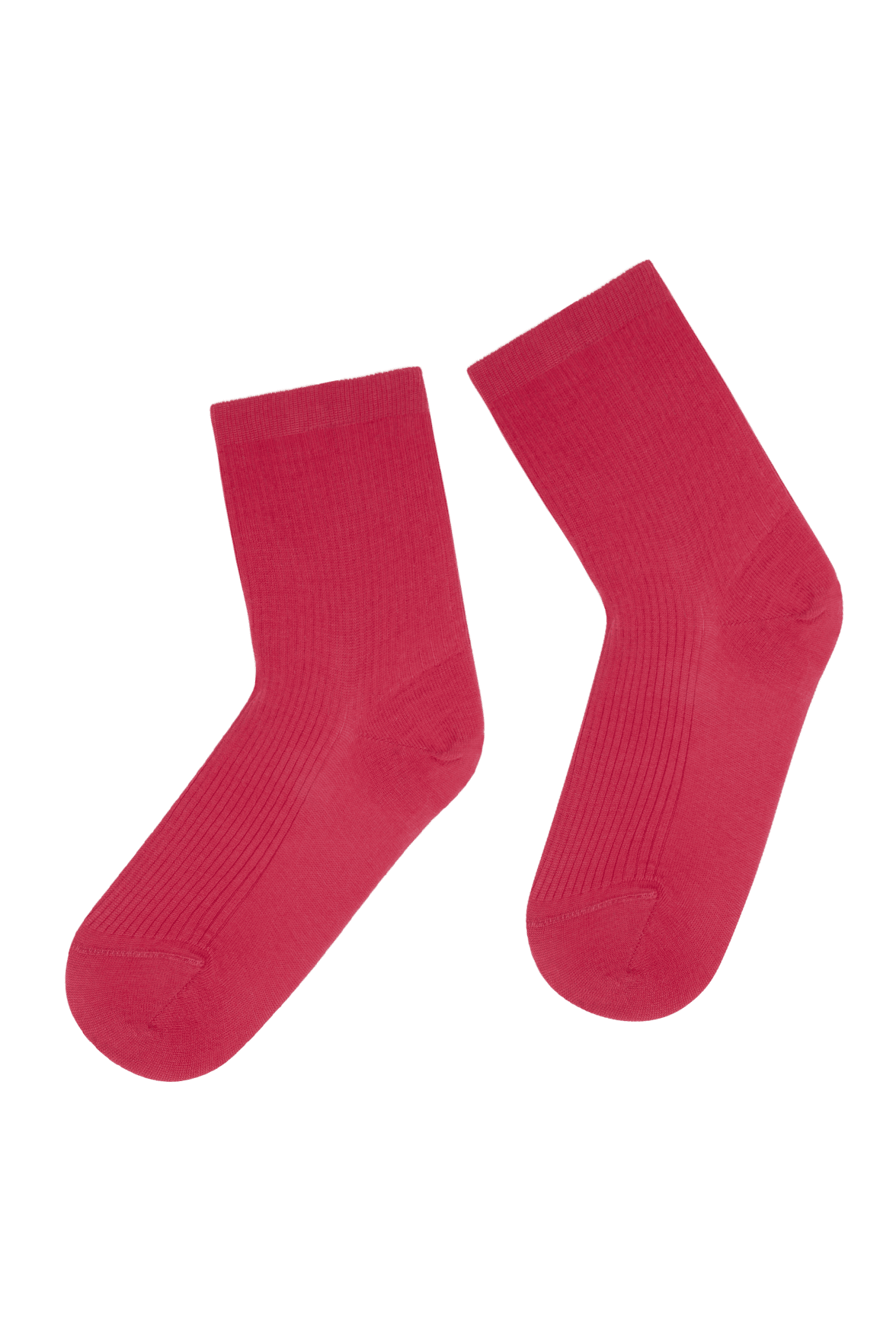 Socquettes Fines Côtes Fil d'Écosse - Magenta