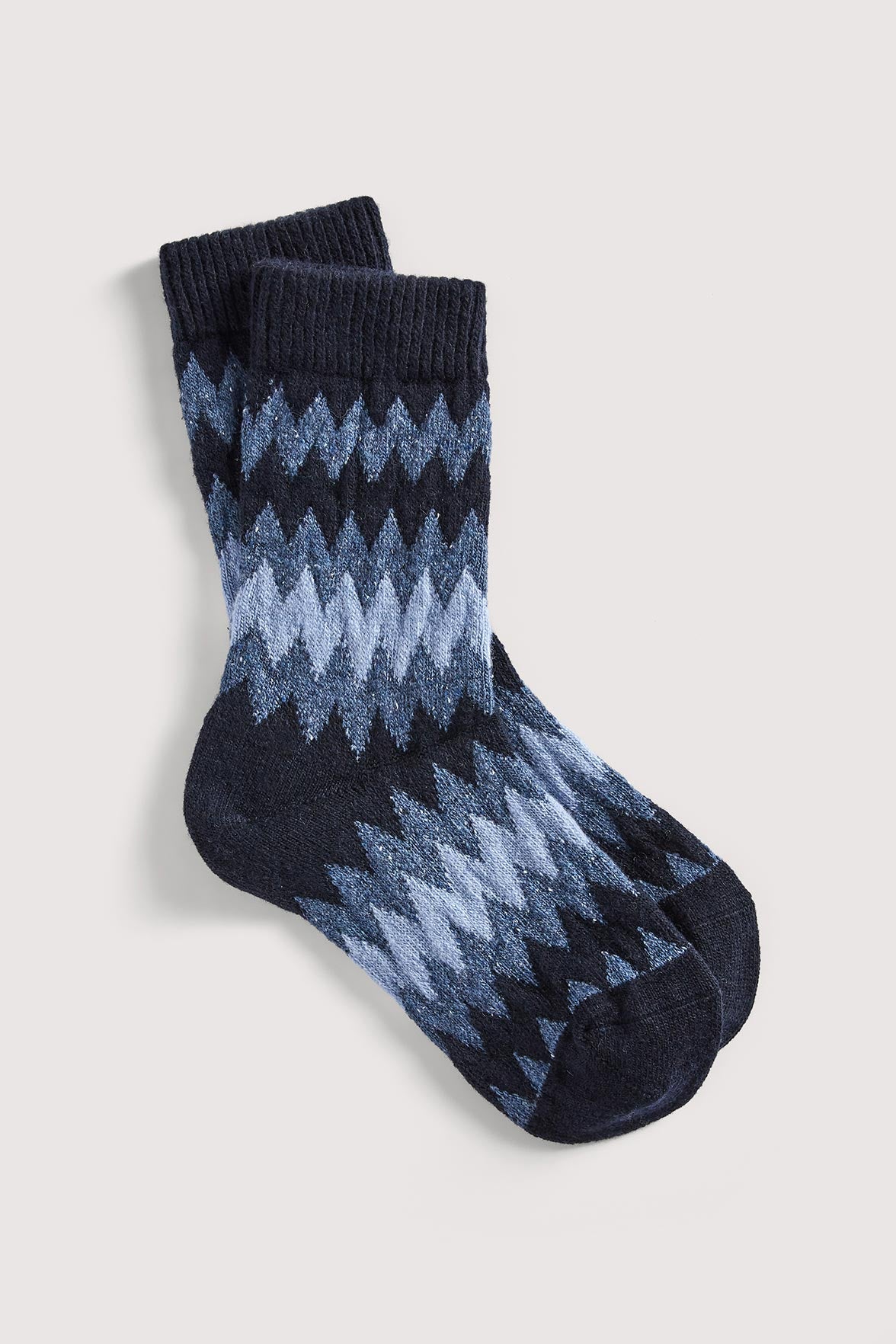 Chaussettes Fantaisies Motif Inca - Marine